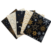 Starry Night Metallic Fat Quarters Pack of 5